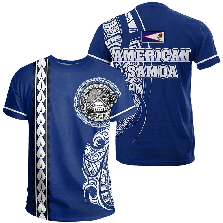 American Samoa T-Shirt - Polynesian Coat Of Arms - J6 - Alohawaii