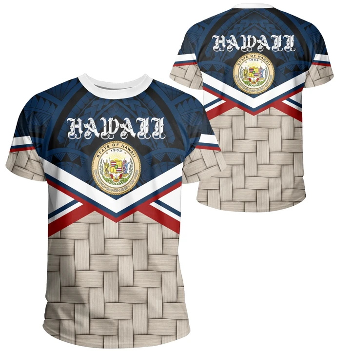 Hawaii Lauhala Coat Of Arms T-shirt - AH - J5 - Alohawaii