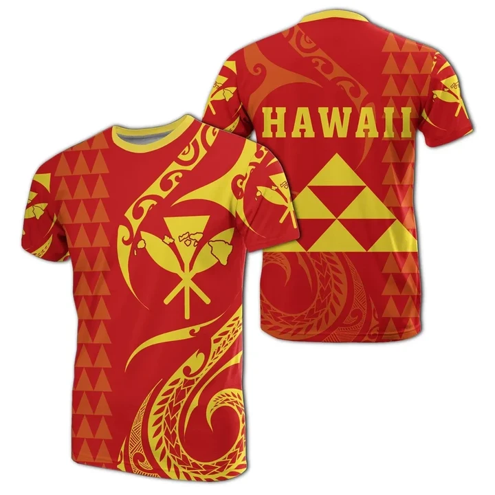 Kanaka Map Mauna Kea Polynesian T-shirt - Felicity Style - AH J9 - Alohawaii