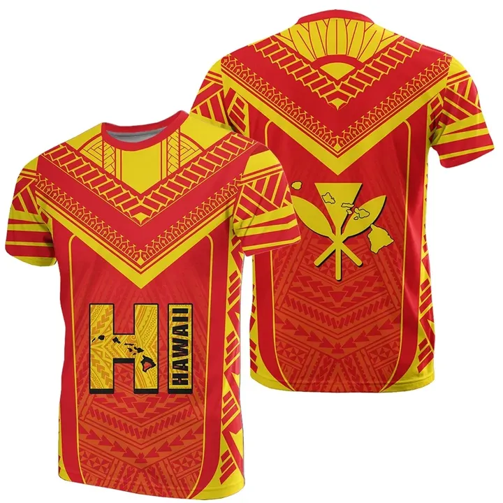 Hawaiian Kanaka Polynesian T-Shirt Active - AH - J77 - Alohawaii