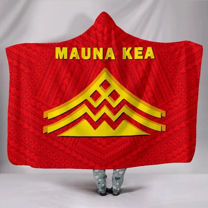 Alohawaii Clothing - Hawaii Mauna Kea Polynesian Hooded Blanket