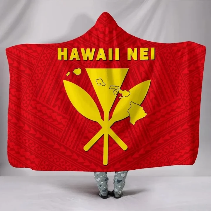 Alohawaii Clothing - Hawaii Kanaka Polynesian Hooded Blanket