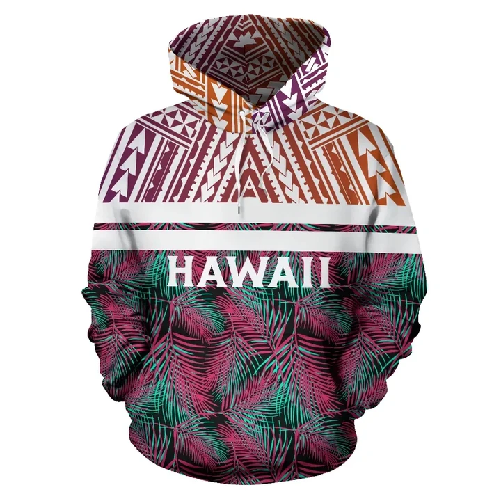 Hawaii Summer Tropical Polynesian Kanaka Hoodie - AH - J5 - Alohawaii