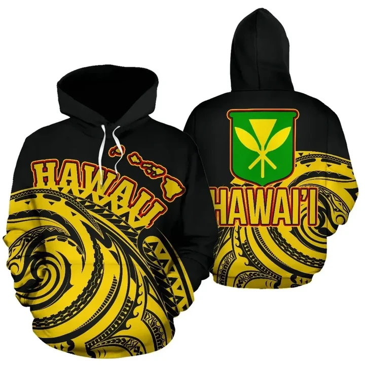 Alohawaii Clothing - Hawaii Kanaka Maoli Hoodie - Tatau Style - AH J1