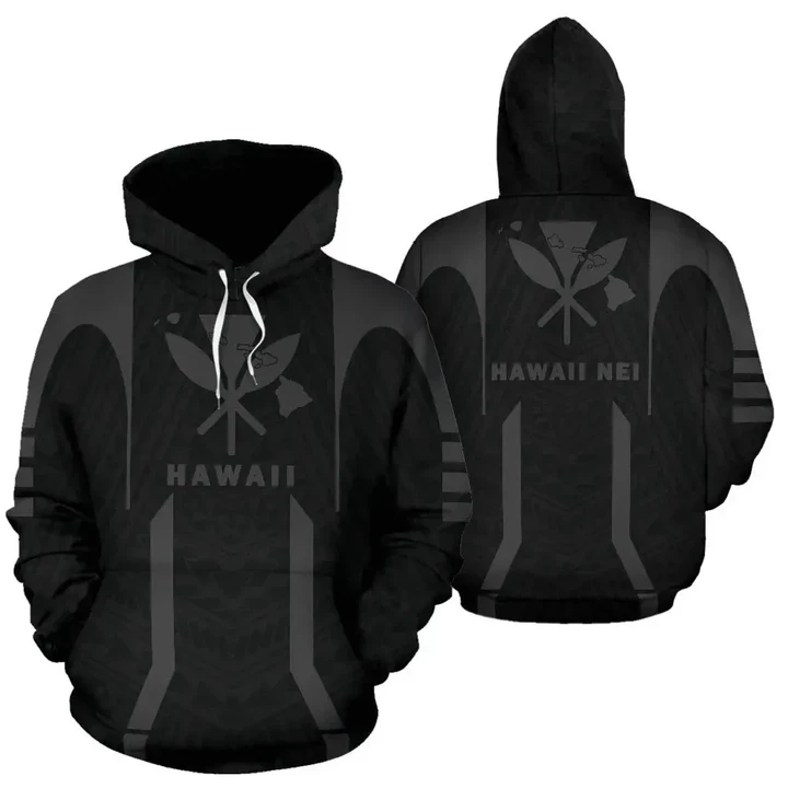 Alohawaii Clothing - Hawaii Kanaka Polynesian Hoodie Grey - AH - J7