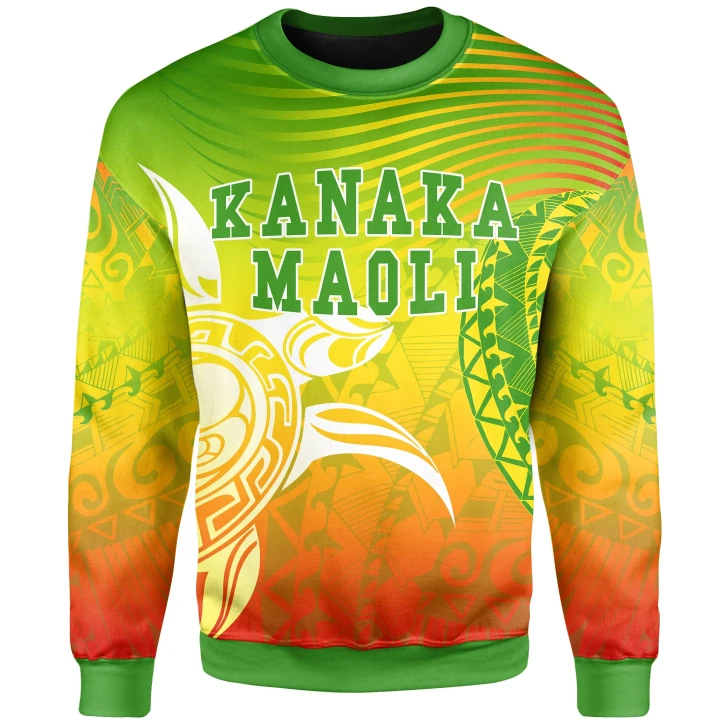 Alohawaii Shirt - Kanaka Maoli Polynesian Sweatshirt - Turtle Style