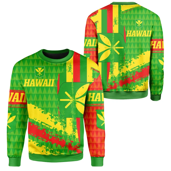 Alohawaii Shirt - Hawaii Flag Kanaka Maoli Kakau Sweat Shirt