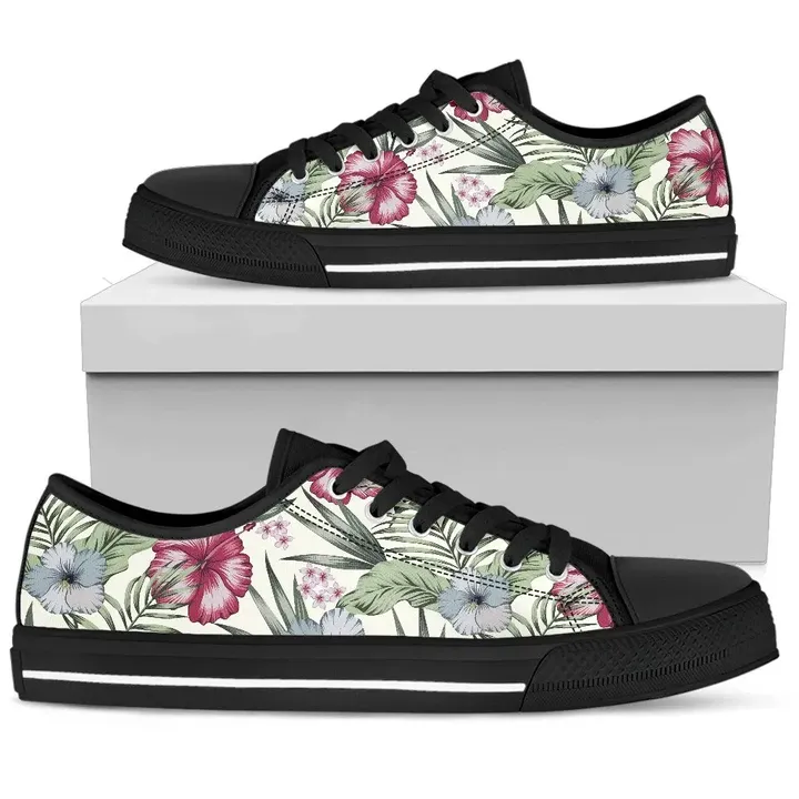 Alohawaii Footwear - Vintage Hawaii Hibiscus Low Top Shoe