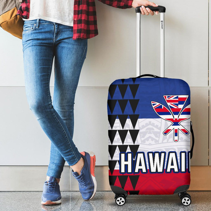 Alohawaii Accessory - Hawaii Flag Polynesian Luggage Cover