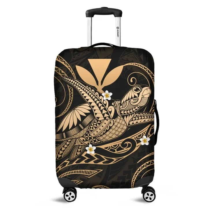 Alohawaii Accessory - Hawaii Turtle Polynesian Luggage Covers - Nane Style Gold