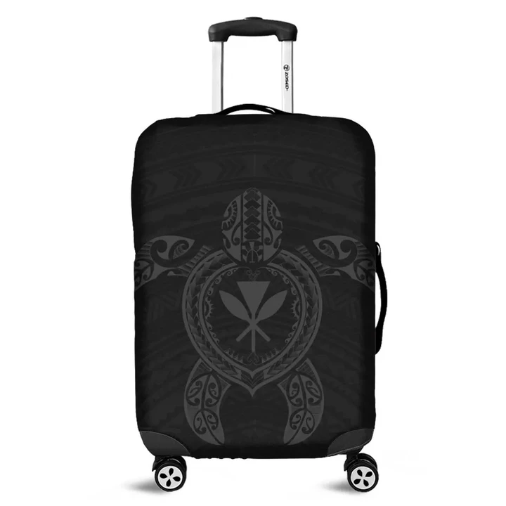 Alohawaii Accessory - Hawaiian Turtle Kanaka Polynesian Luggage Covers - Gray