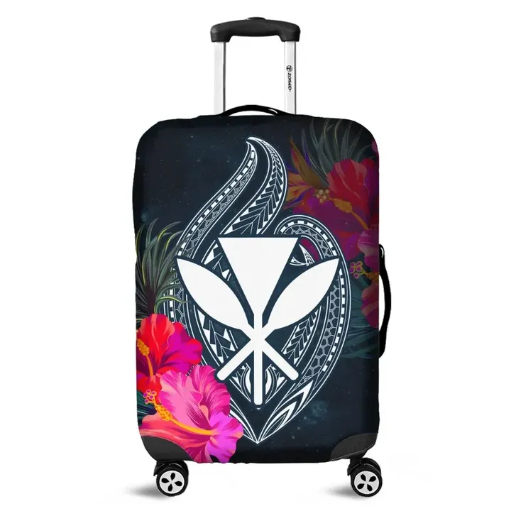 Alohawaii Accessory - Hawaii Kanaka Polynesian Hibiscus Luggage Covers