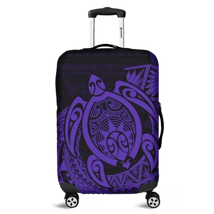 Alohawaii Accessory - Hawaii Polynesian Turtle Luggage Covers - Purple