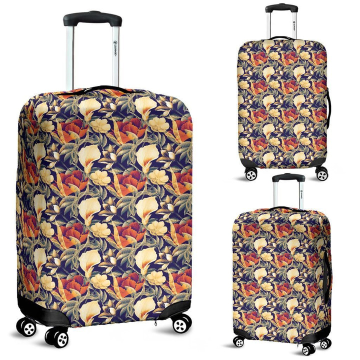 Alohawaii Accessory - Hawaii Seamless Tropical Flower Plant And Leaf Pattern Background Luggage Cover