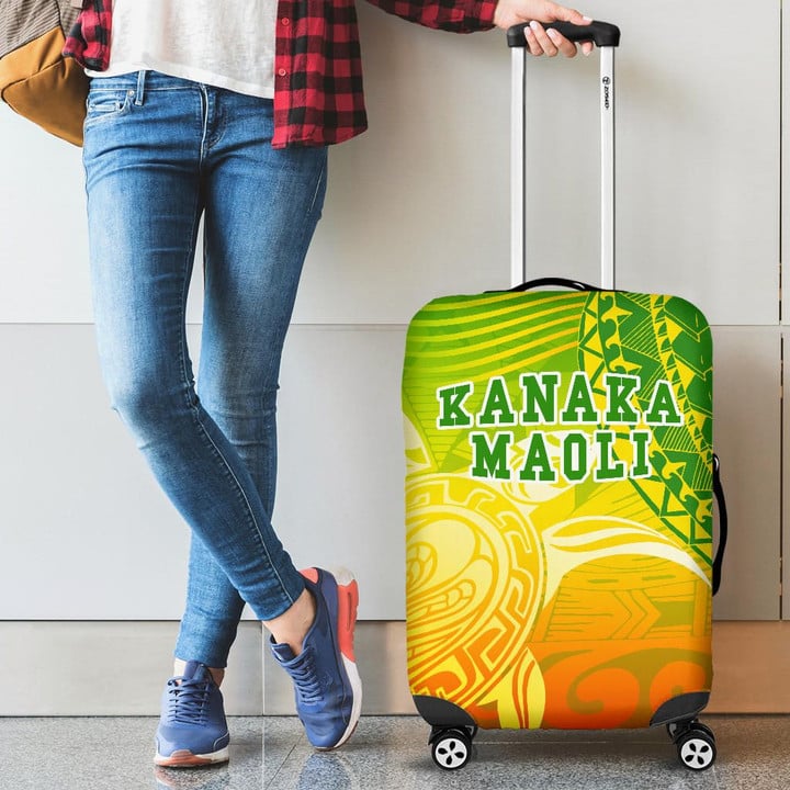Alohawaii Accessory - Kanaka Maoli Polynesian Luggage Cover - Turtle Style