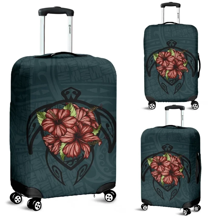 Alohawaii Accessory - Hawaii Turtle Hibiscus Polynesian Luggage Covers