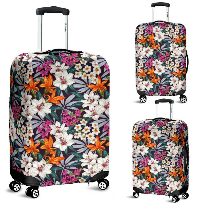 Alohawaii Accessory - Hawaii Seamless Exotic Pattern With Tropical Leaves Flowers Luggage Cover