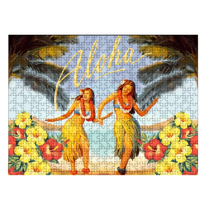 Alohawaii Puzzle - Aloha Hula Dance Hibiscus Puzzle