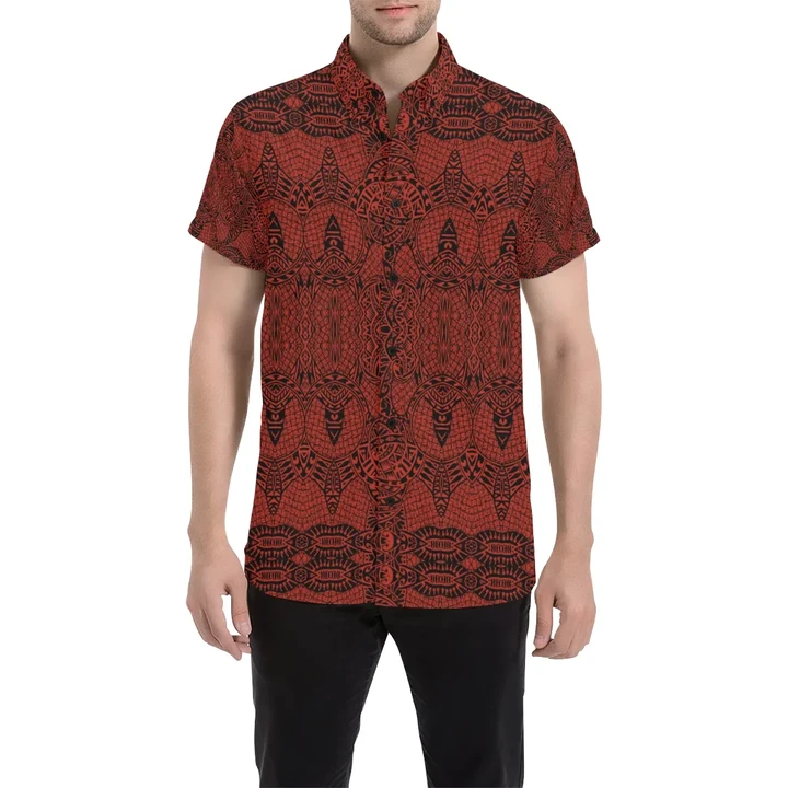 Alohawaii Shirt - Polynesian Short Sleeve Shirt Red