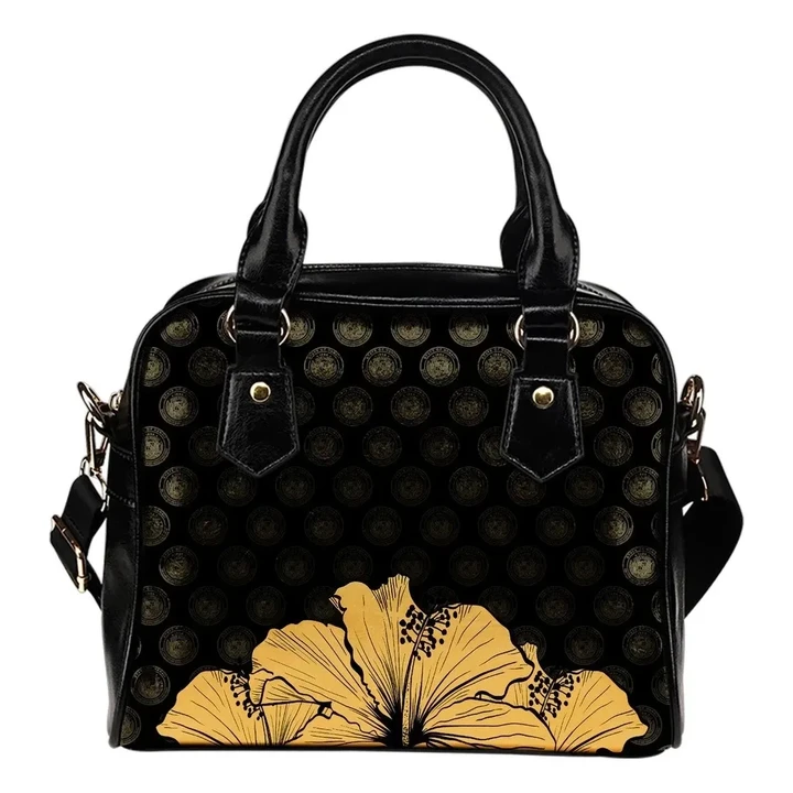 Alohawaii Bag - Hawaii Hibiscus Shoulder Handbag Gold - Rich Style