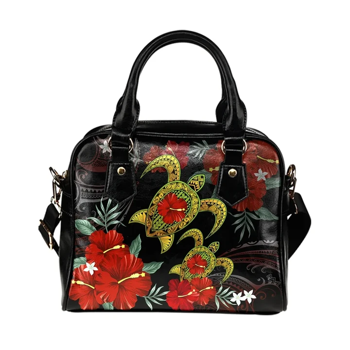 Alohawaii Bag - Hawaii Turtle Hibiscus Polynesian Shoulder Handbag - Adela Style