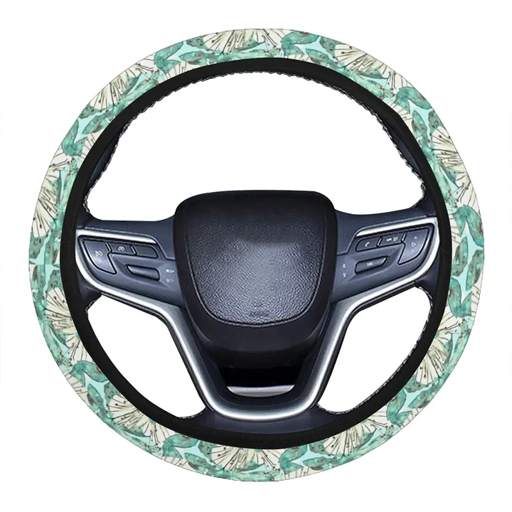 Alohawaii Accessory - Hawaii Tropical Blue Hawaii Universal Steering Wheel Cover with Elastic Edge