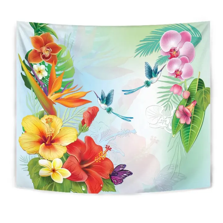 Alohawaii Tapestry - Hibiscus In Jung Tapestry
