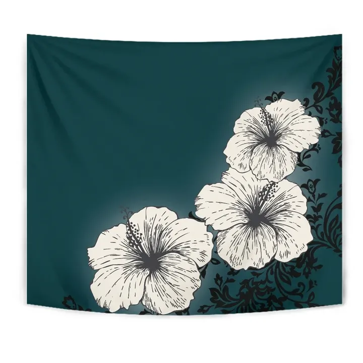 Alohawaii Tapestry - Hibiscus Light White Tapestry