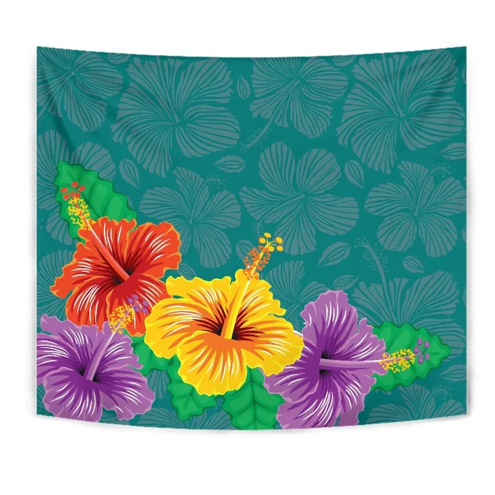 Alohawaii Tapestry - Hawaii Hibiscus More Color Tapestry
