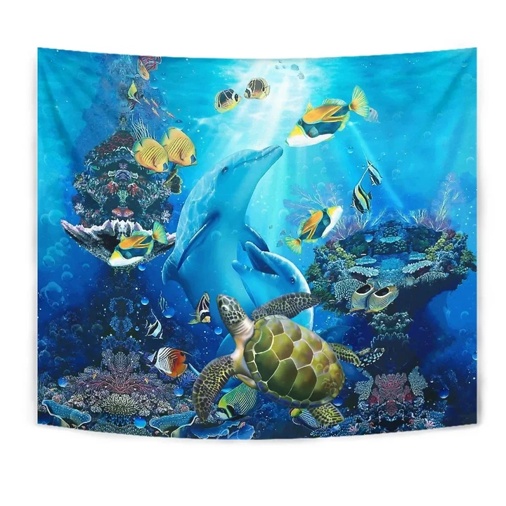 Alohawaii Tapestry - Animal Ocean Tapestry