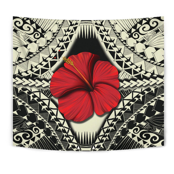 Alohawaii Tapestry - Hawaii Hibiscus Culture Polynesian Tapestry