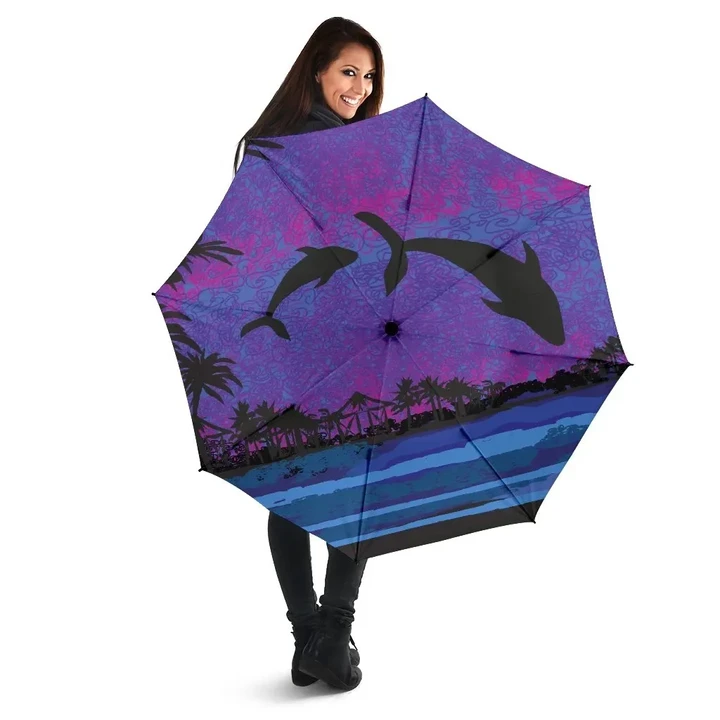 Alohawaii Umbrella - Dolphin Dance In Night Umbrella