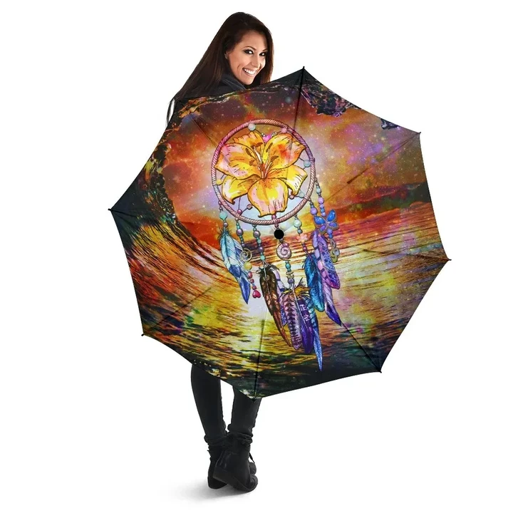 Alohawaii Umbrella - Hibiscus Dreamcatcher Wales Night Umbrella