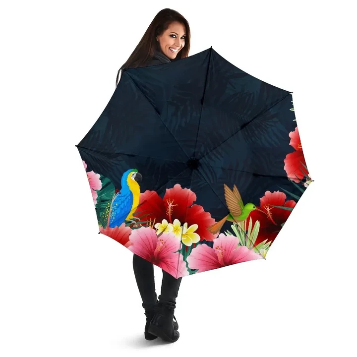 Alohawaii Umbrella - Forest Hibiscus Umbrella
