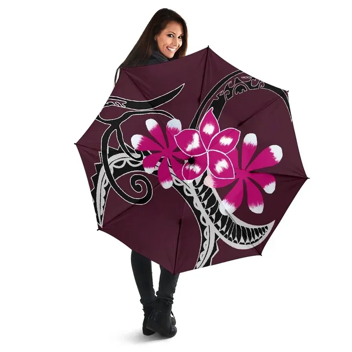 Alohawaii Umbrella - Plumeria Polynesia Pink Umbrella