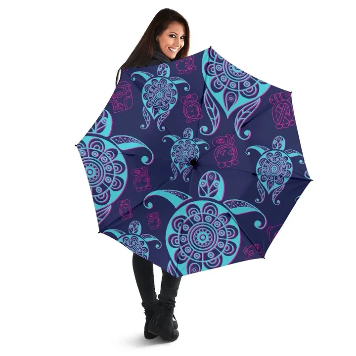 Alohawaii Umbrella - Turtle Neon Umbrella