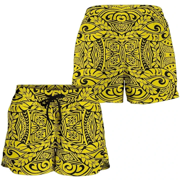 Alohawaii Short - Polynesian Culture Yellow Women's Short