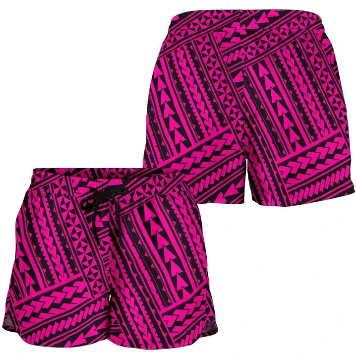 Alohawaii Short - Polynesian Nation Pink Women's Short