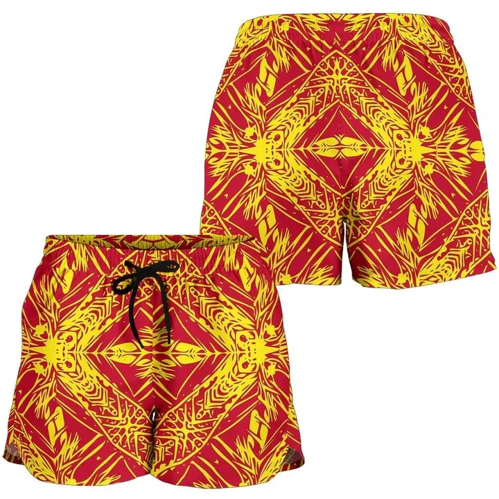 Alohawaii Short - Polynesian Women's Shorts Orange
