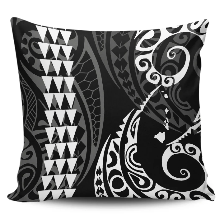 Alohawaii Home Set - Hawaii Kakau White Polynesian Pillow Covers