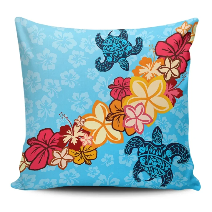 Alohawaii Home Set - Turtle Flower Dance Pillow Covers