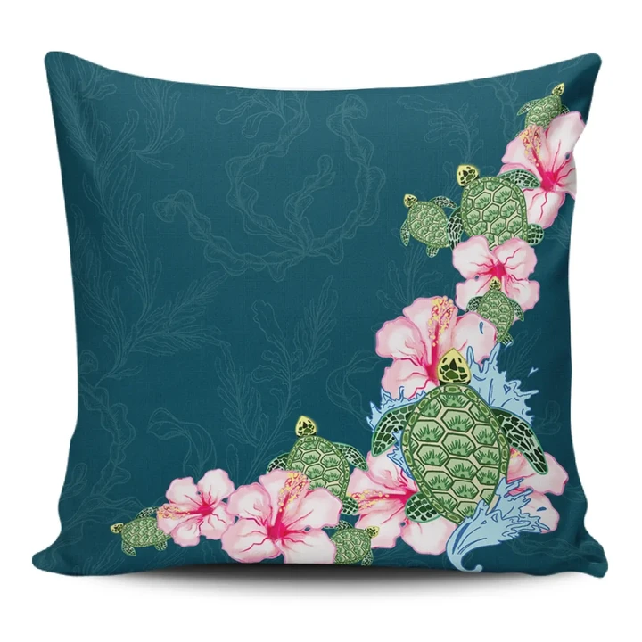 Alohawaii Home Set - Hibiscus Turtle Dance Pillow Covers