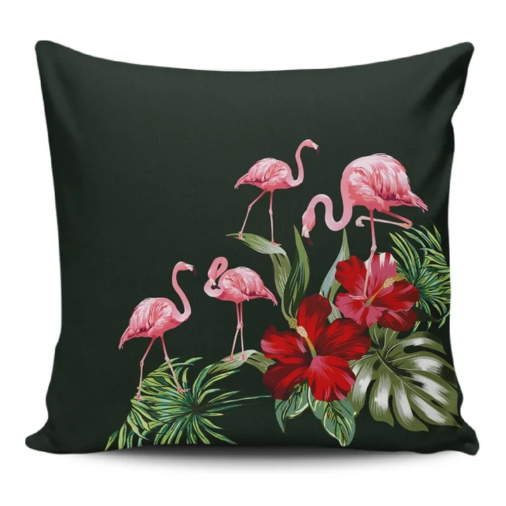 Alohawaii Home Set - Hibiscus Flamingo Pillow Covers