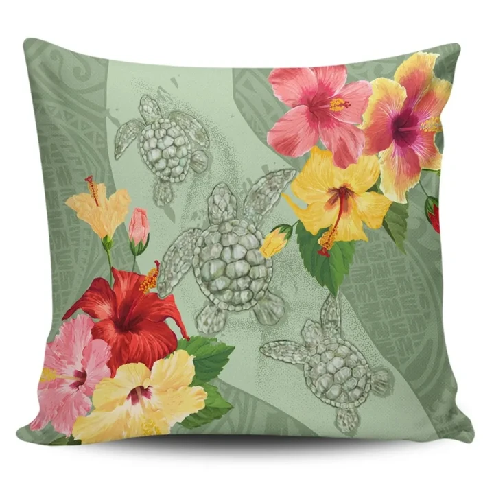 Alohawaii Home Set - Hawaii Turtle Hibiscus Pillow Covers - Tink Style