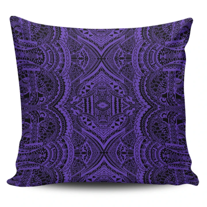 Alohawaii Home Set - Hawaii Pillow Case Polynesian Symmetry Violet