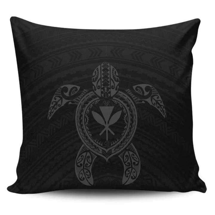 Alohawaii Home Set - Hawaiian Turtle Kanaka Polynesian Pillow Covers - Gray