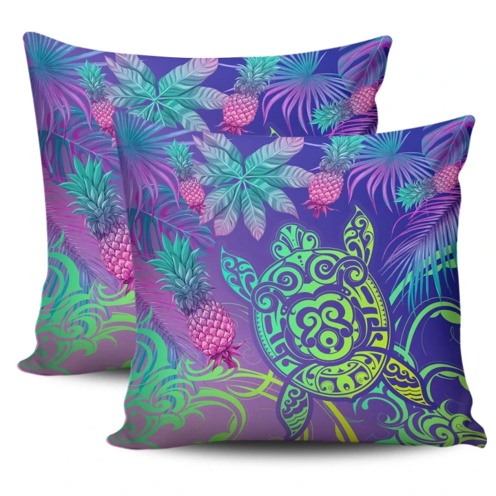 Alohawaii Home Set - Hawaii Turtle Tropical Kanaka Maoli Pillow Cover - Yez Style