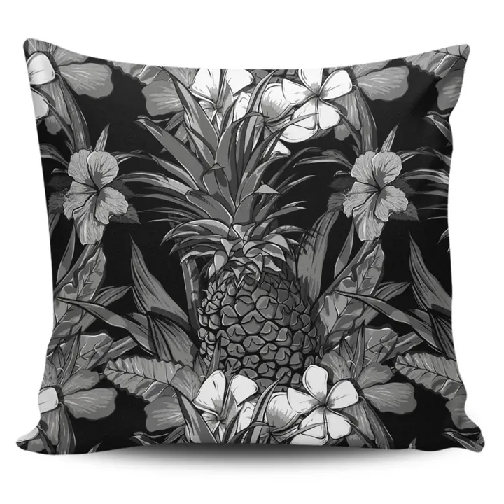 Alohawaii Home Set - Hawaiian Hibiscus Plumeria And Pineapple Polynesian Pillow Covers