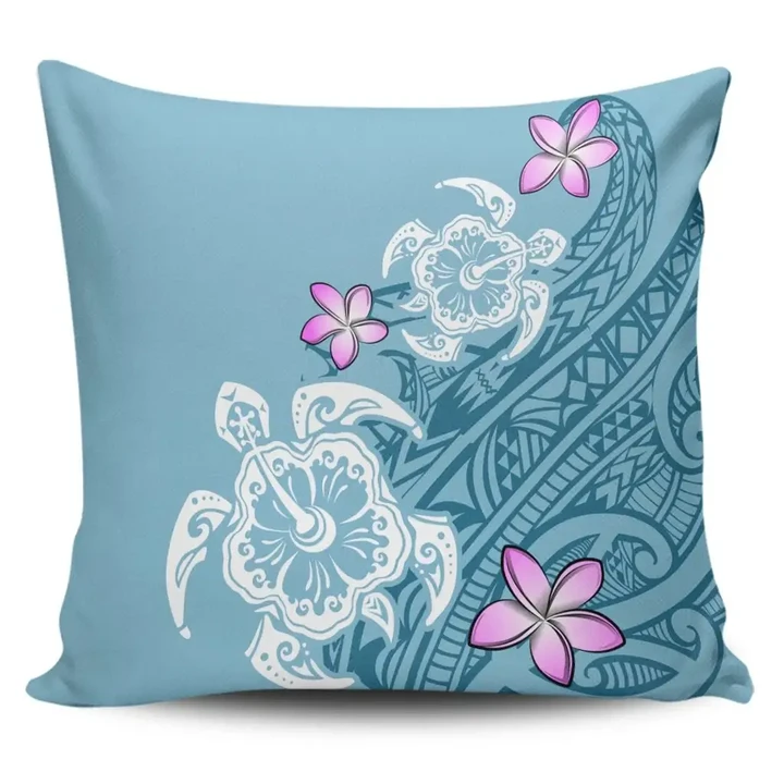 Alohawaii Home Set - Hawaii Turtle Plumeria Polynesian Simple Pillow Covers