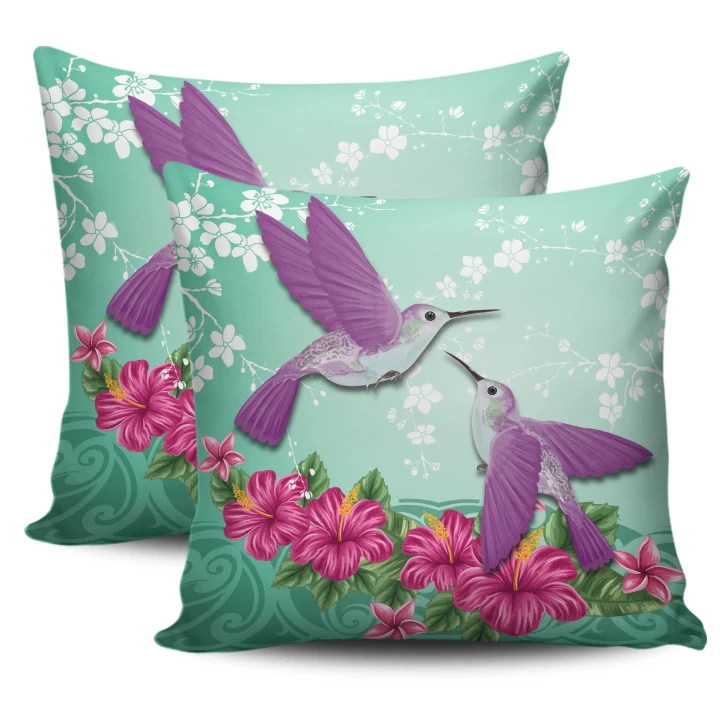 Alohawaii Home Set - Hawaii Humming Bird Hibiscus Pillow Cover - Out Style